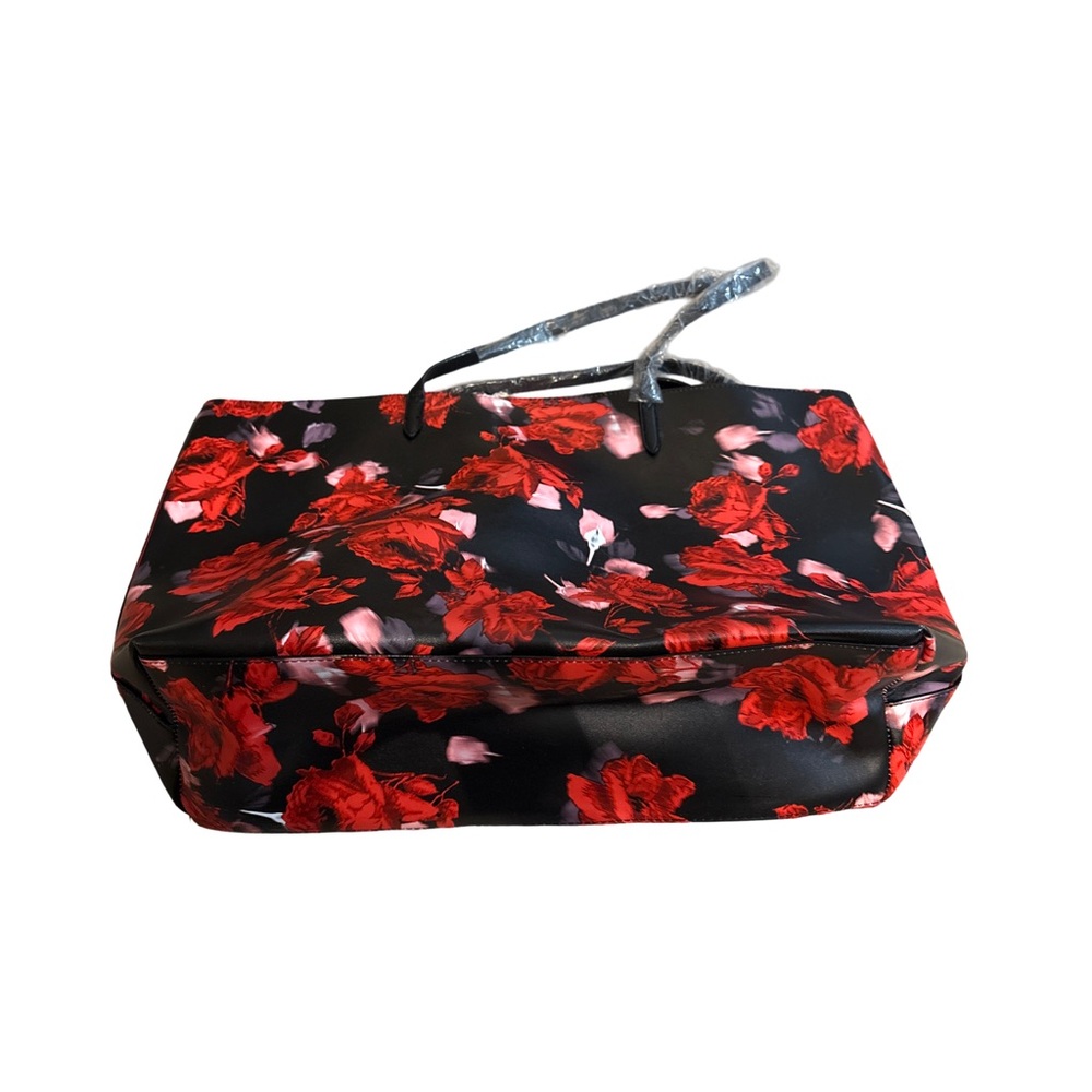 Victoria's Secret Red Floral Tote Bag NWT - Picture 4 of 4